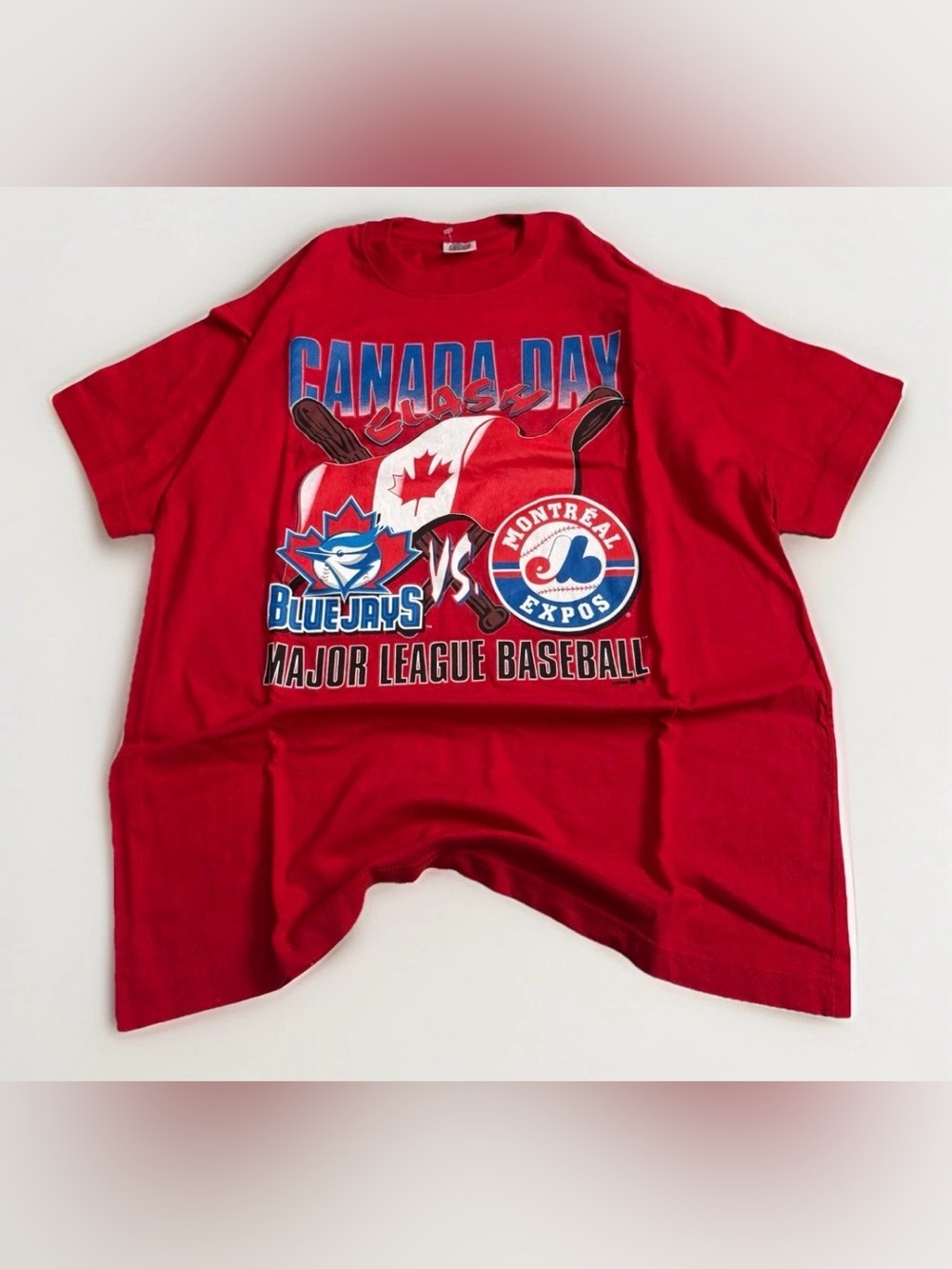 Vintage ‘97 Blue Jays T-Shirt vs. Montreal Expos Toronto Large MLB Baseball 90s